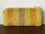 Load image into Gallery viewer, Yellow Linen Handwoven Pouch
