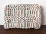 Load image into Gallery viewer, White Rainbow Handwoven Pouch
