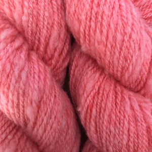 Coral Pink Hand-Dyed DK Weight Wool Yarn