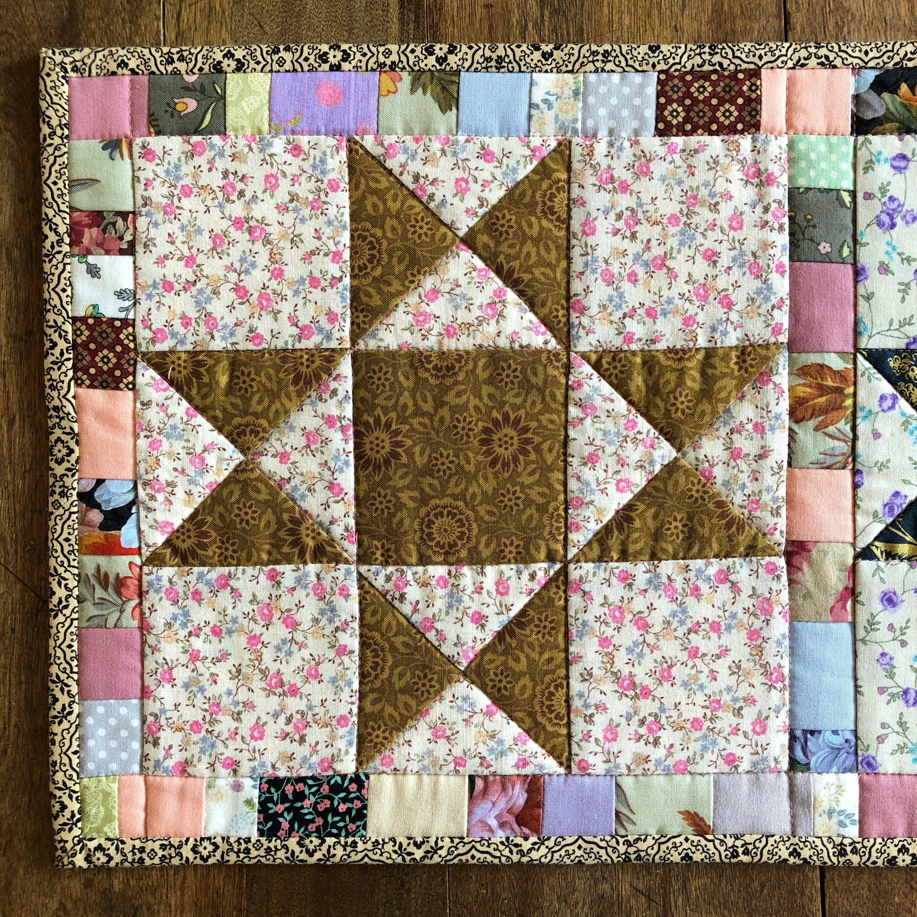 Courtepointe fine fleur