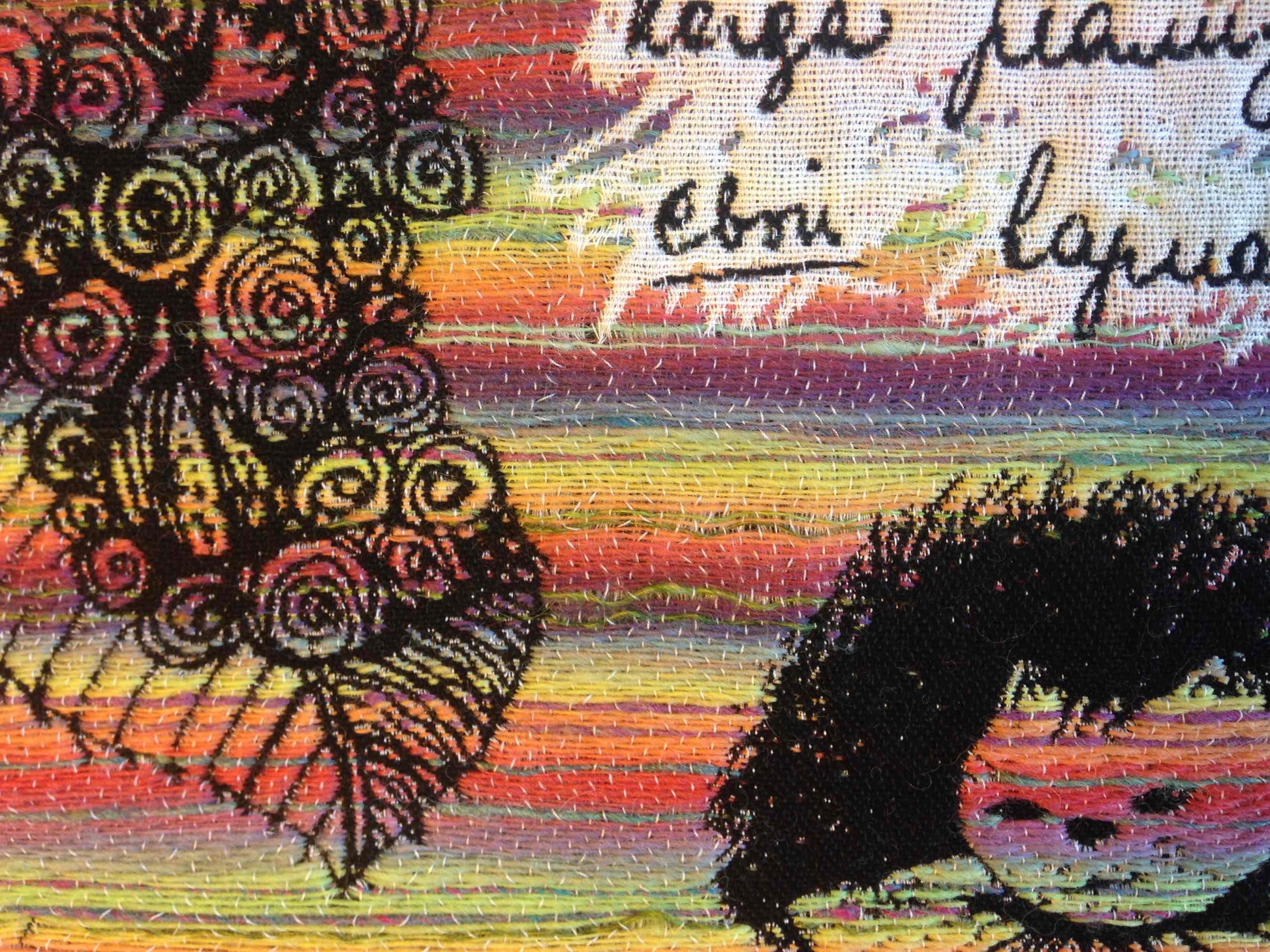 Carnet d'études (Study Notebook) - Jacquard Tapestry Triptych