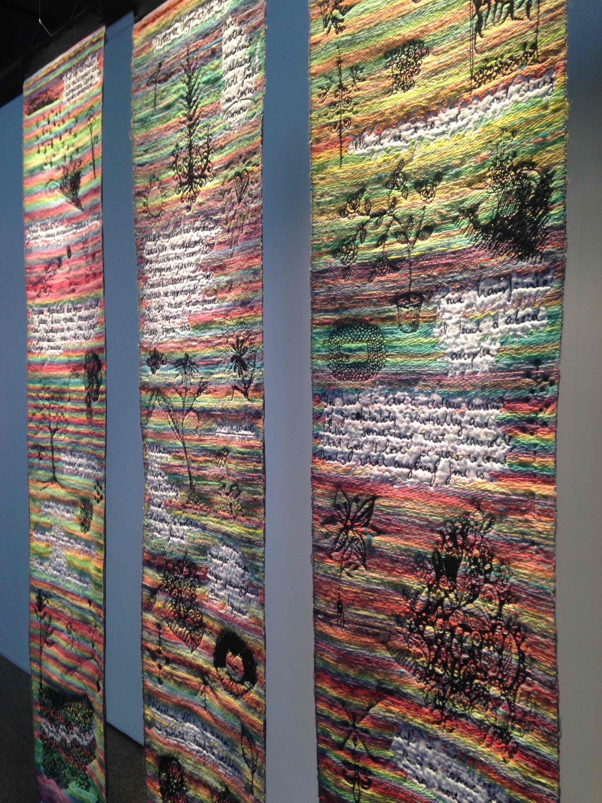 Carnet d'études (Study Notebook) - Jacquard Tapestry Triptych