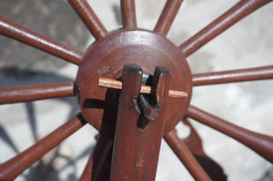Double-Drive Antique Spinning Wheel