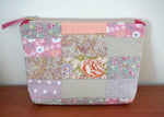 Load image into Gallery viewer, Rose gris - Pochette patchwork
