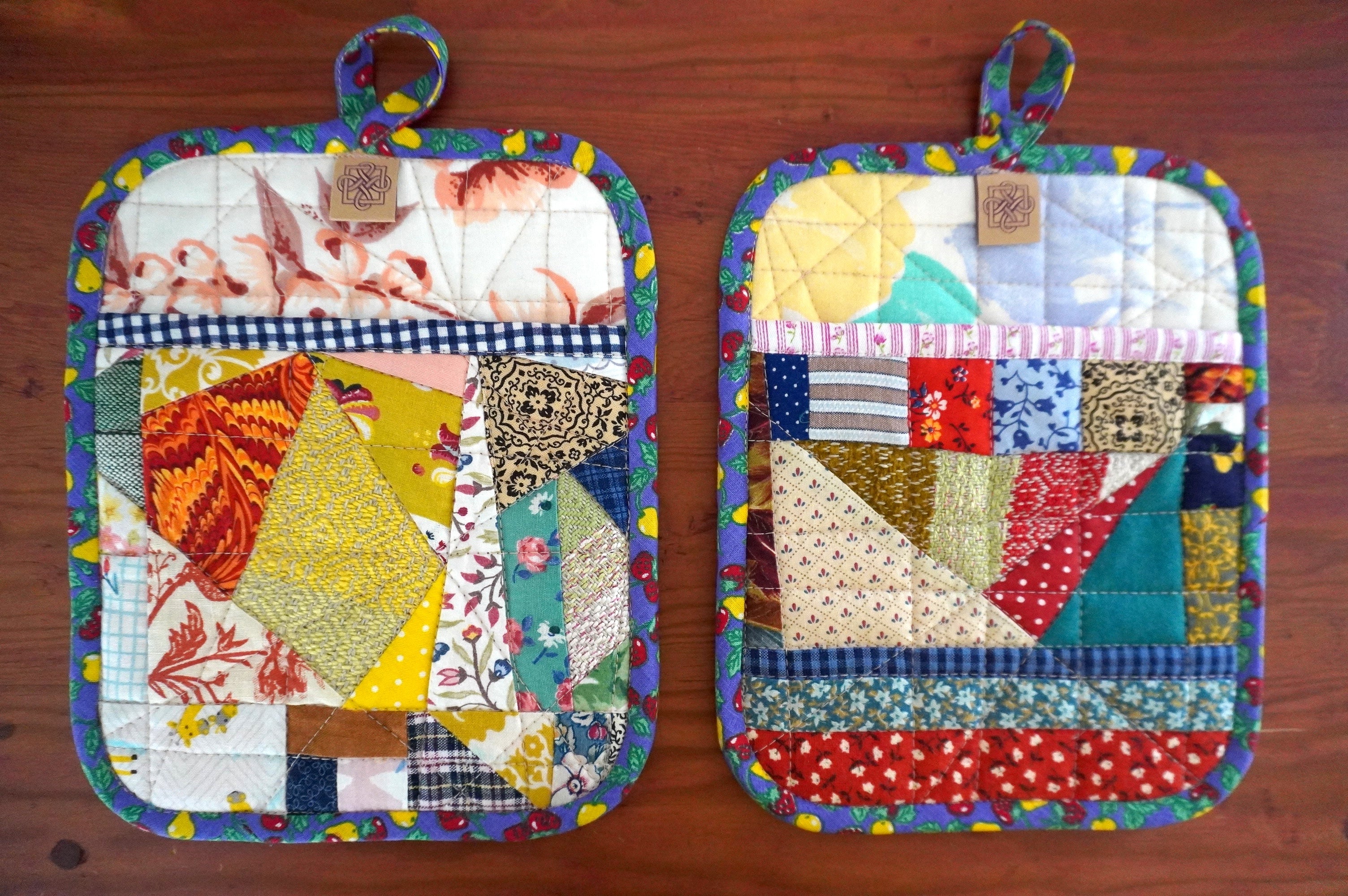 Mitaines à four rapides Bleues