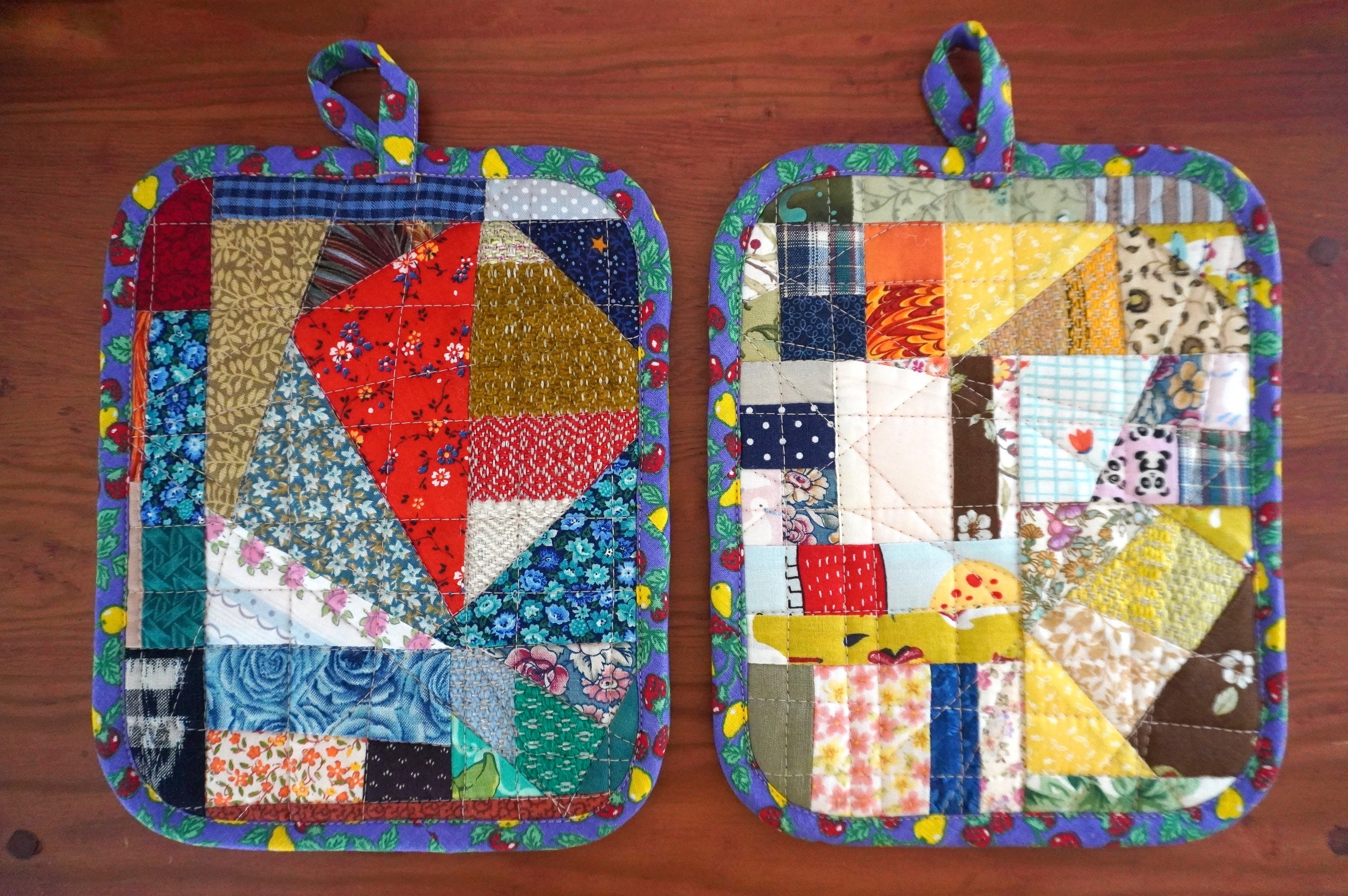 Mitaines à four rapides Bleues