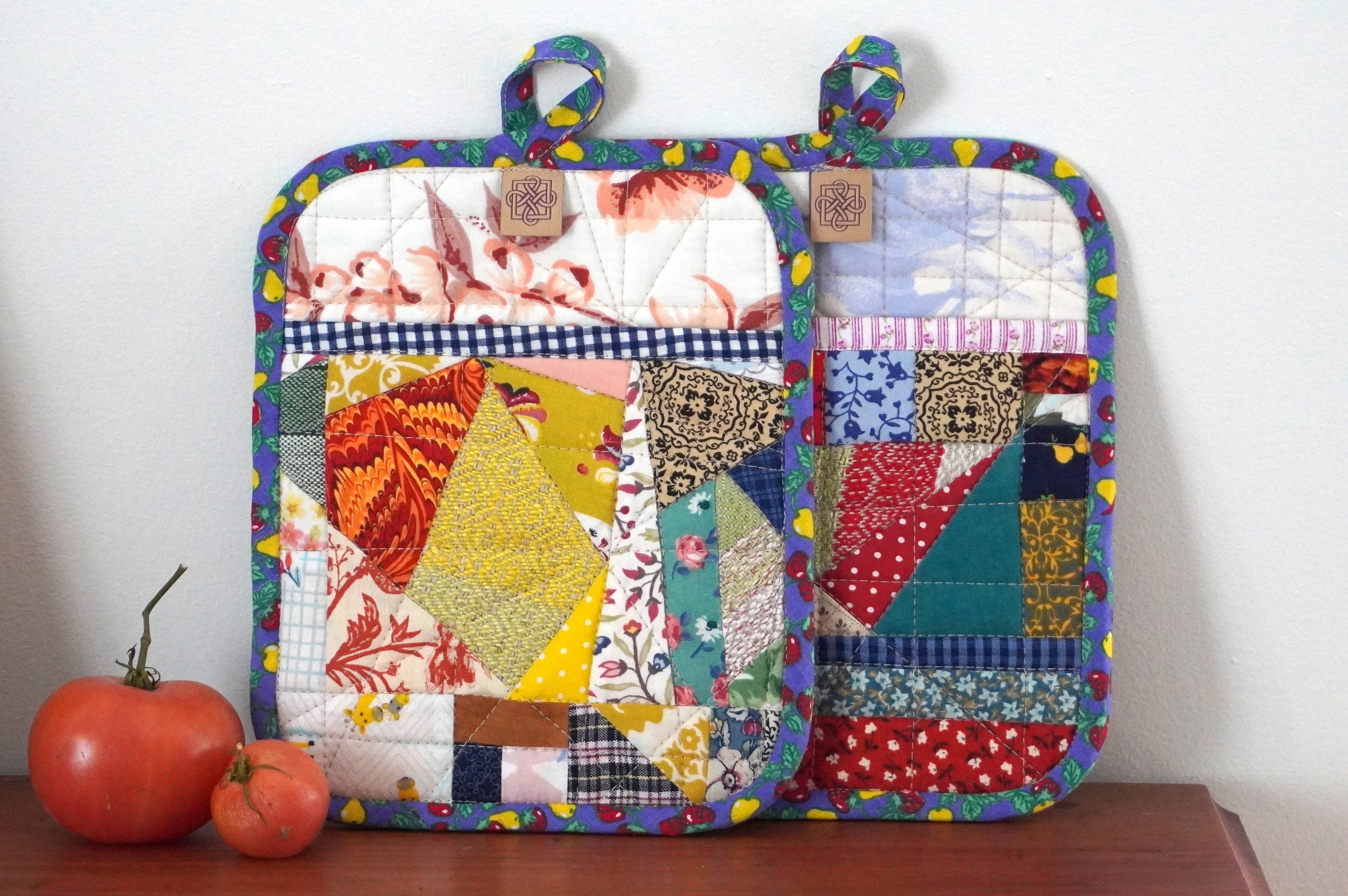 Mitaines à four rapides Bleues