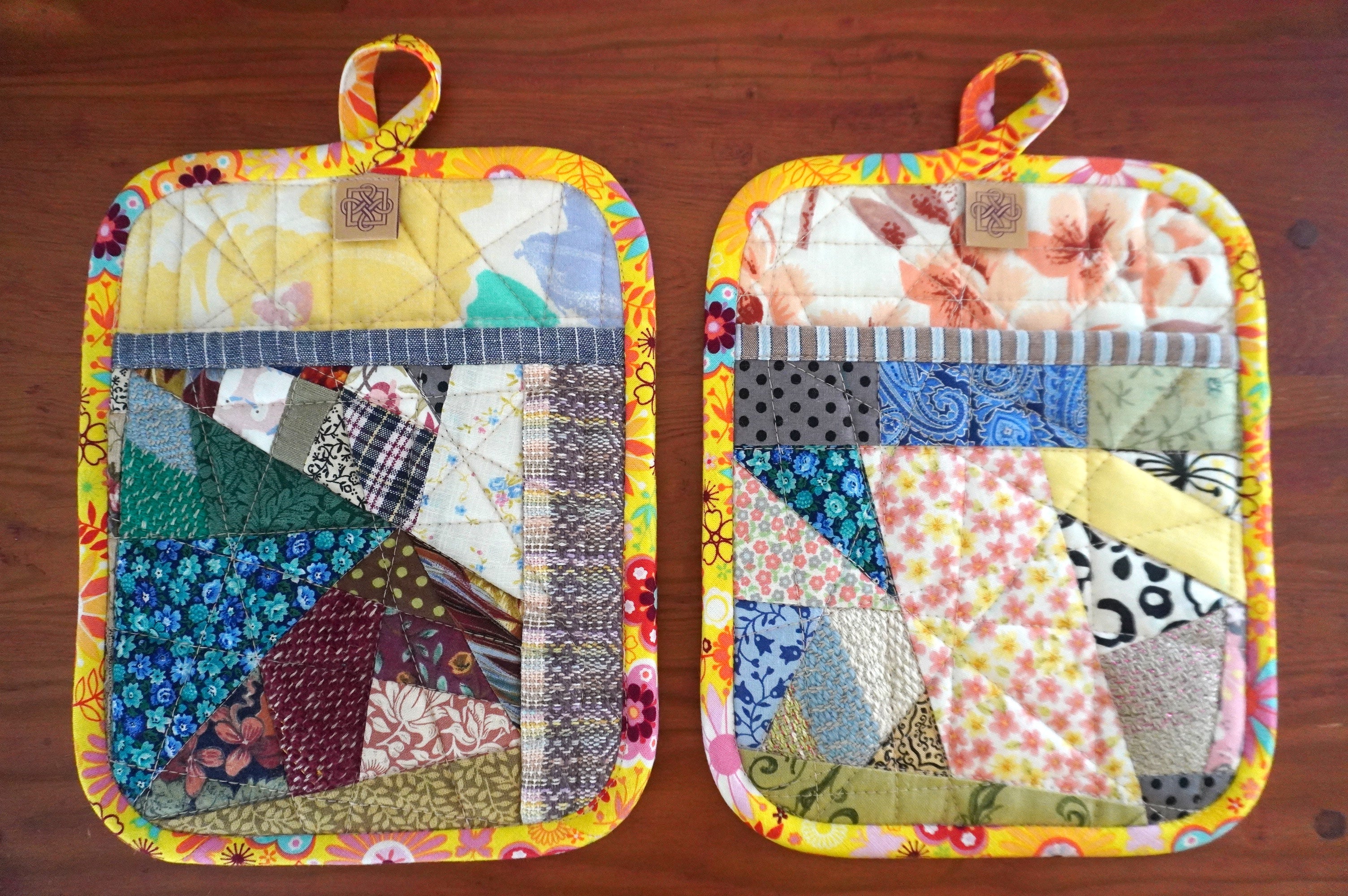 Mitaines à four rapides Jaunes