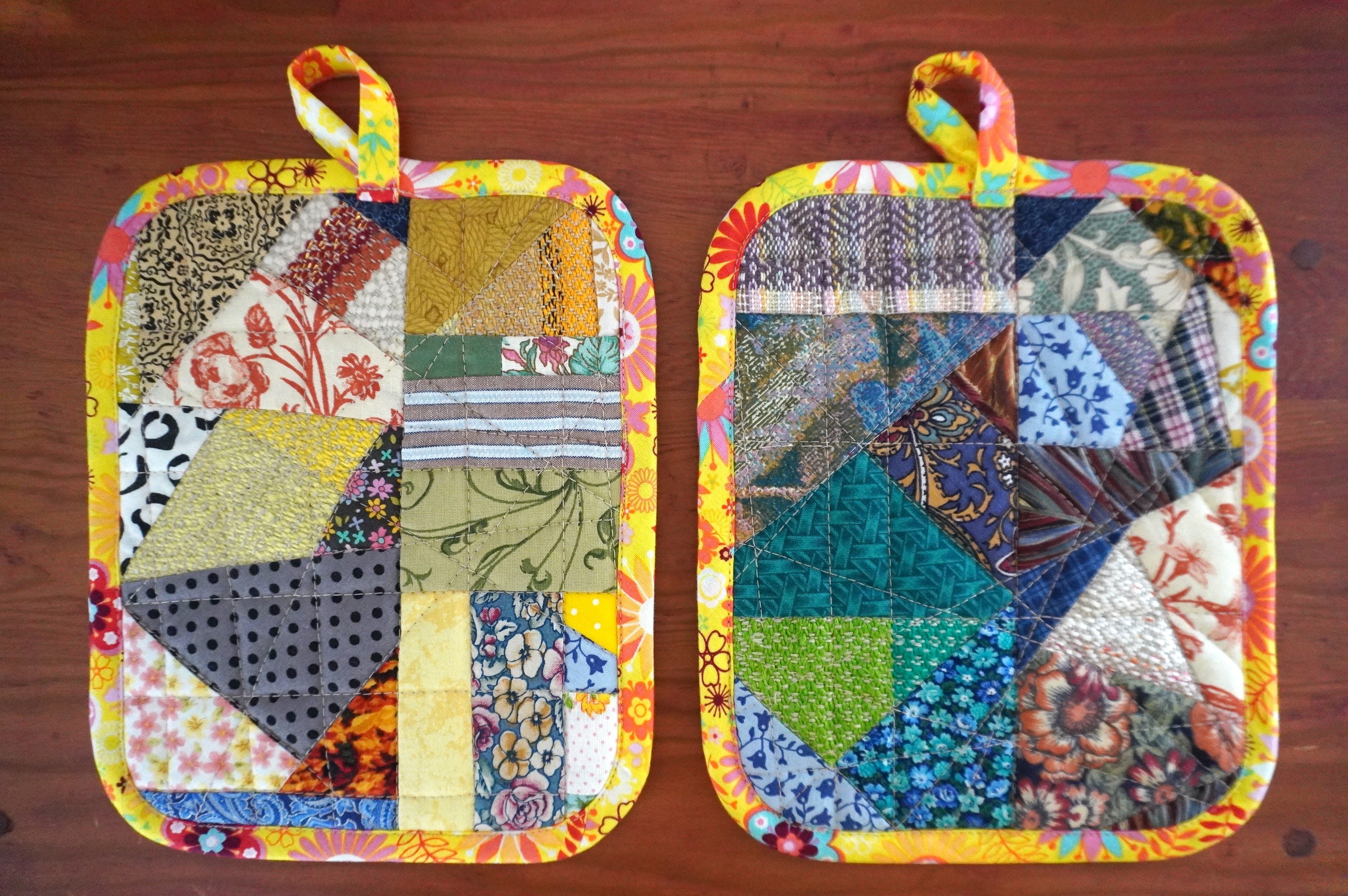 Mitaines à four rapides Jaunes