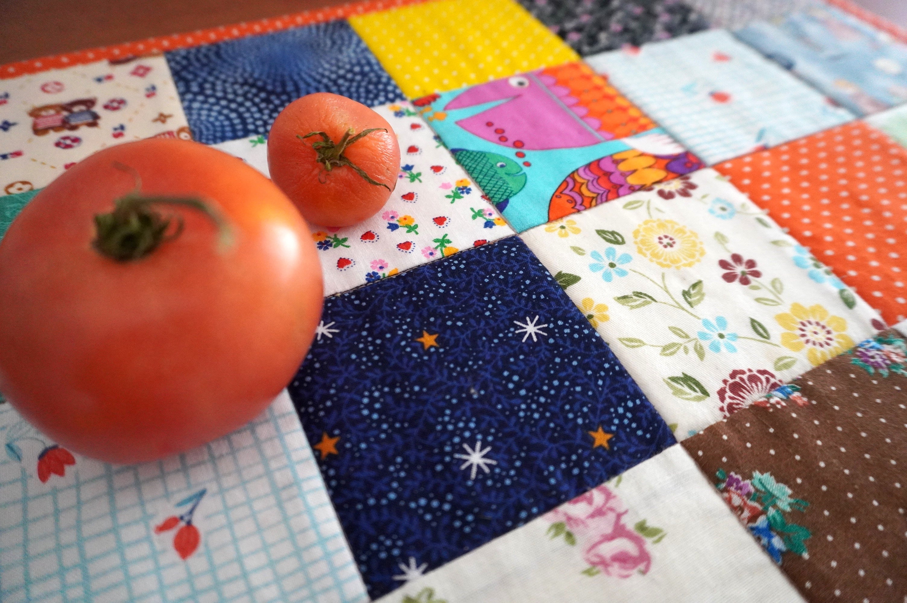 Petits animaux - Napperon en courtepointe