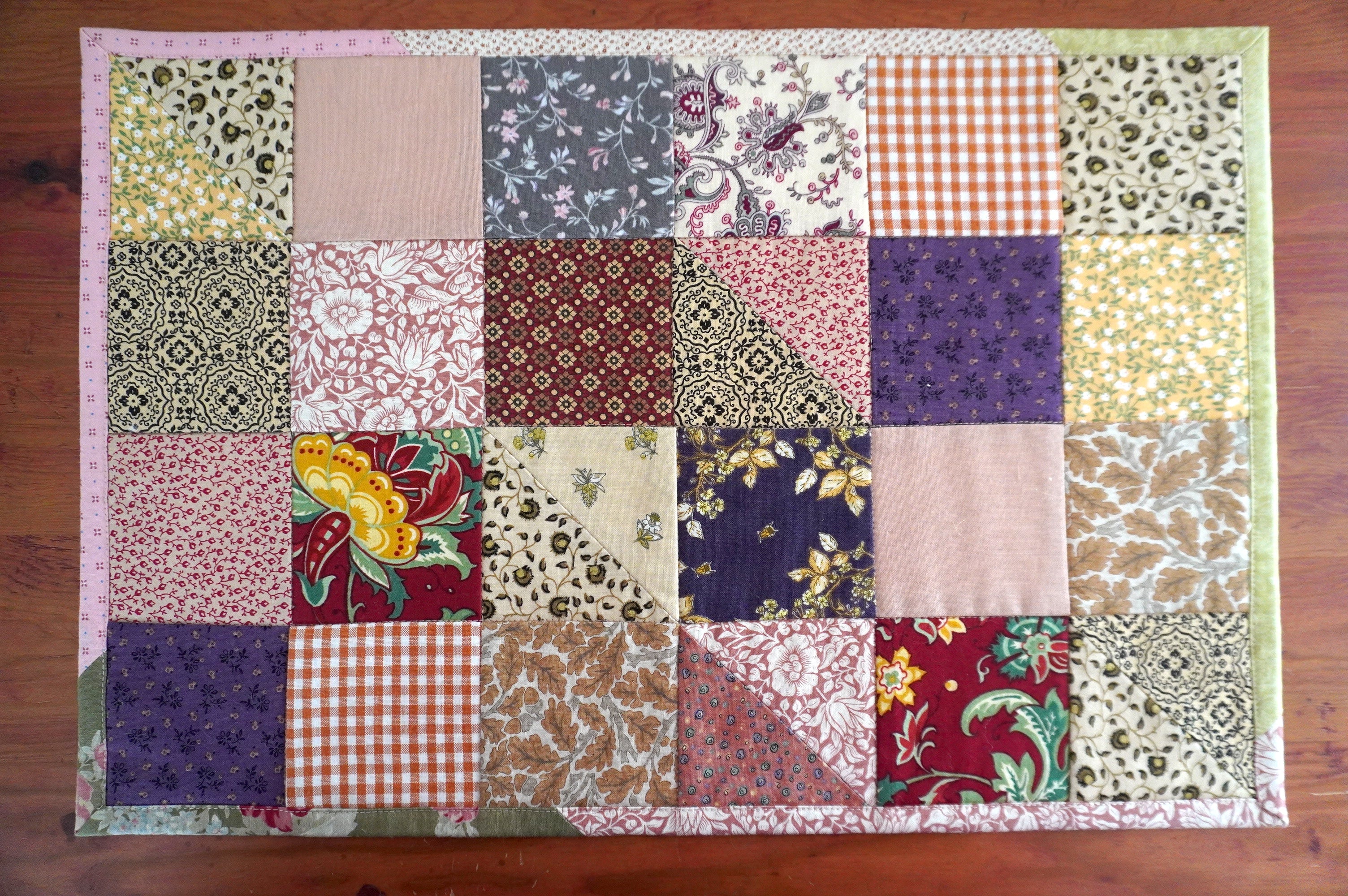 Beige - Napperon en courtepointe