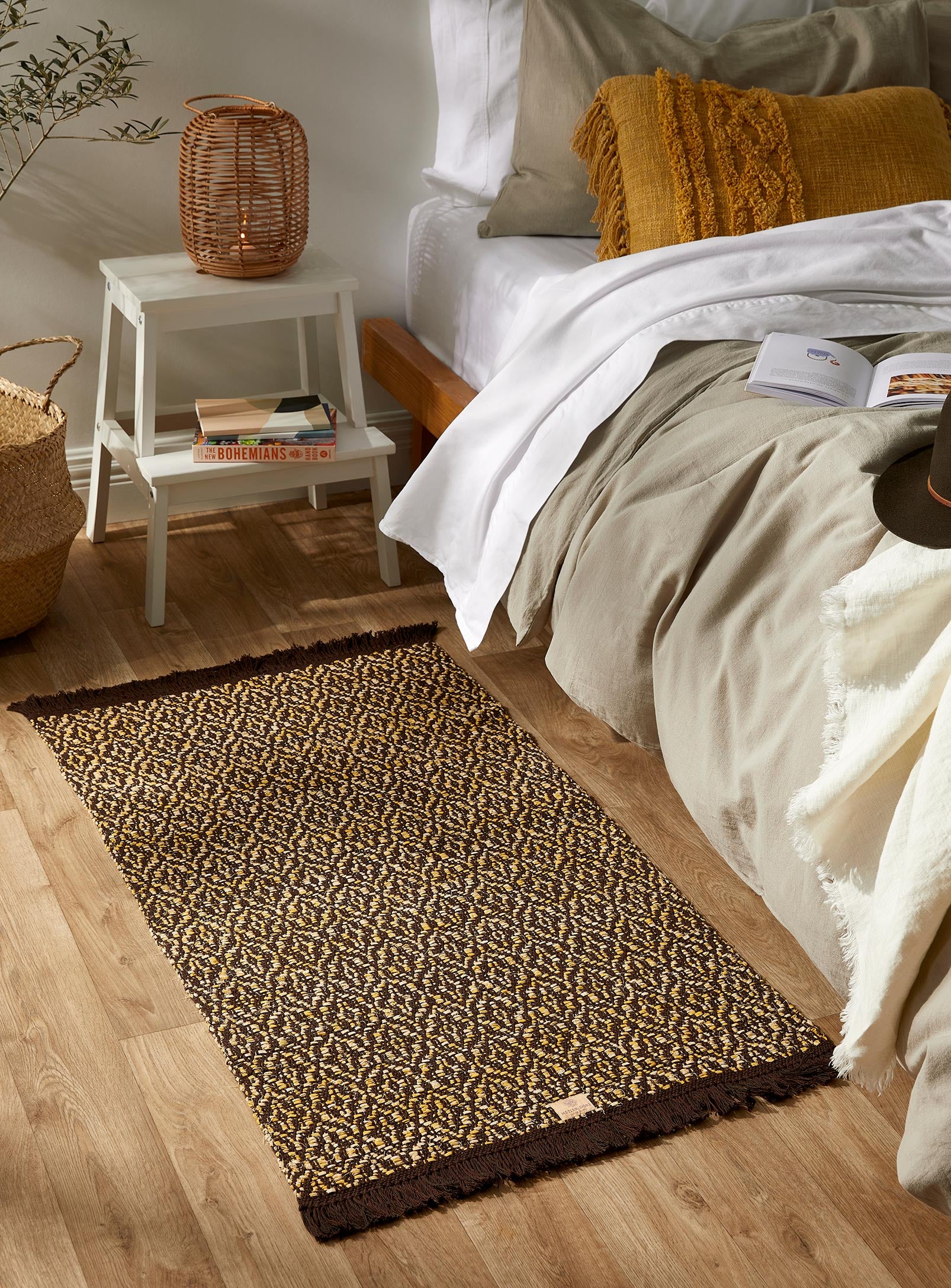 Dandelion Handwoven Upcycled Cotton Rug
