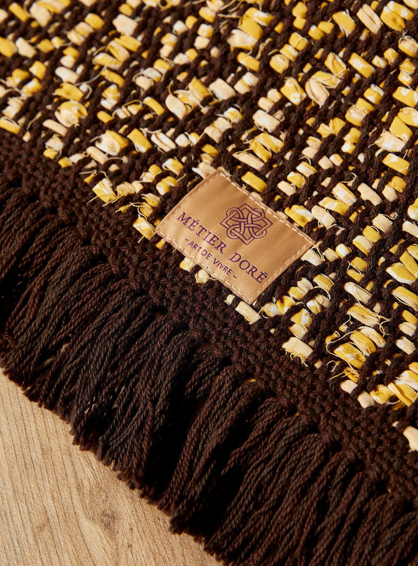 Dandelion Handwoven Upcycled Cotton Rug