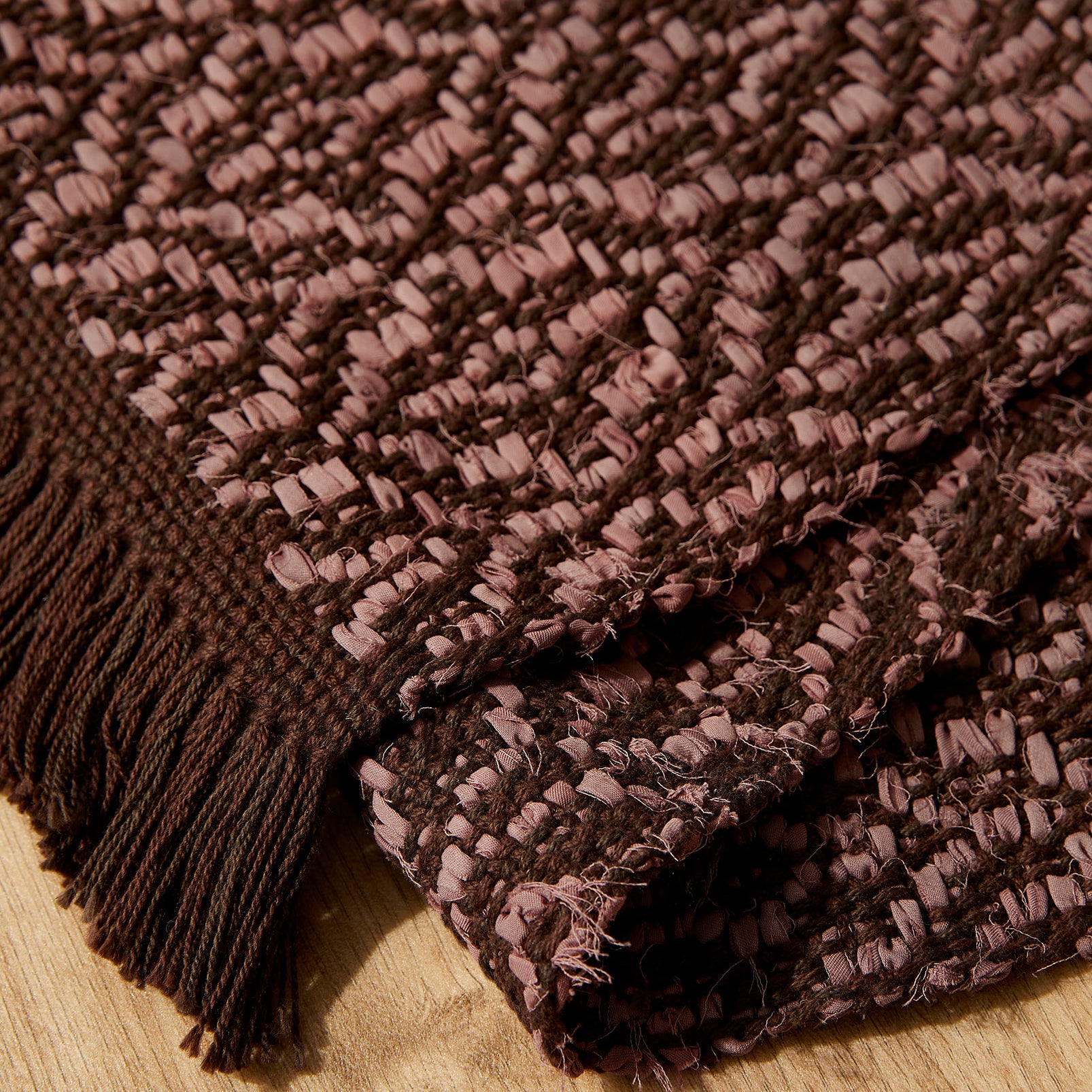 Mushroom Handwoven Upcycled Cotton Rug