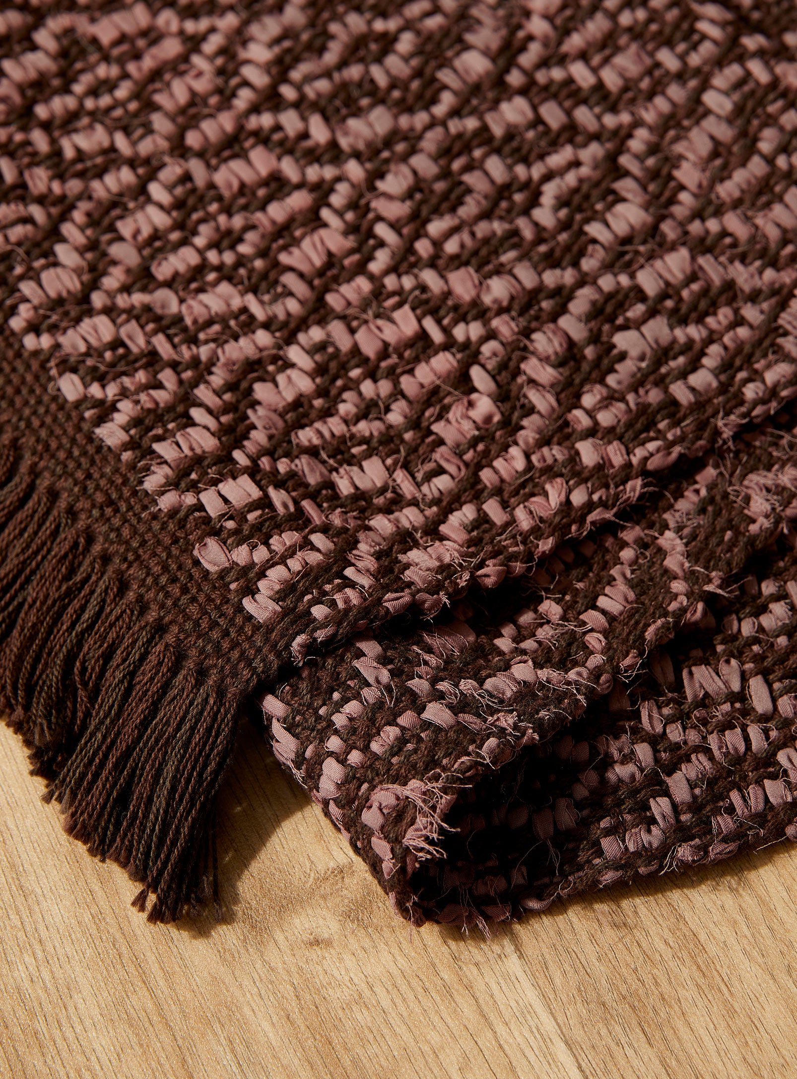 Mushroom Handwoven Upcycled Cotton Rug