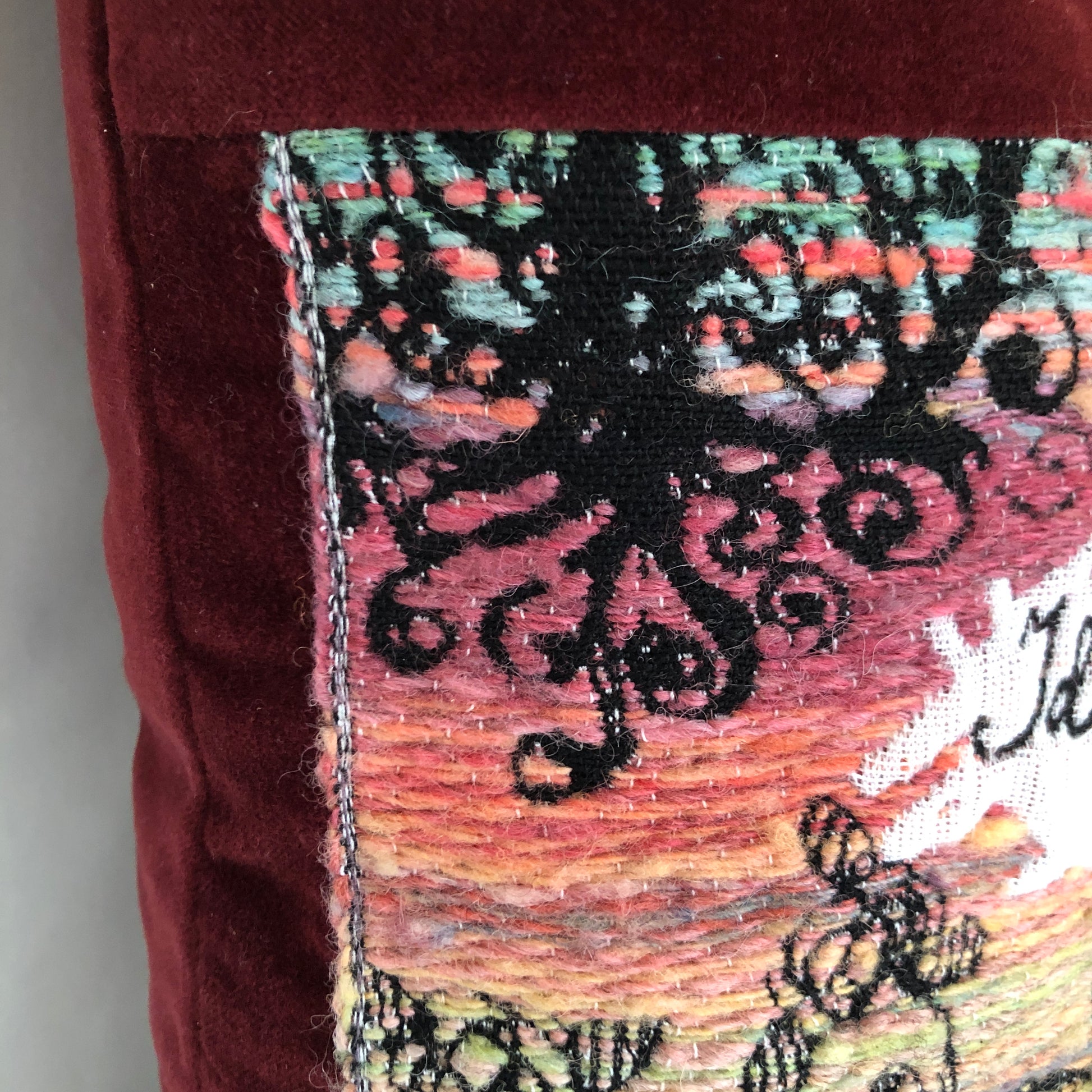 Definition of Beauty - Pillow Cover with Handwoven Jacquard Tapestry