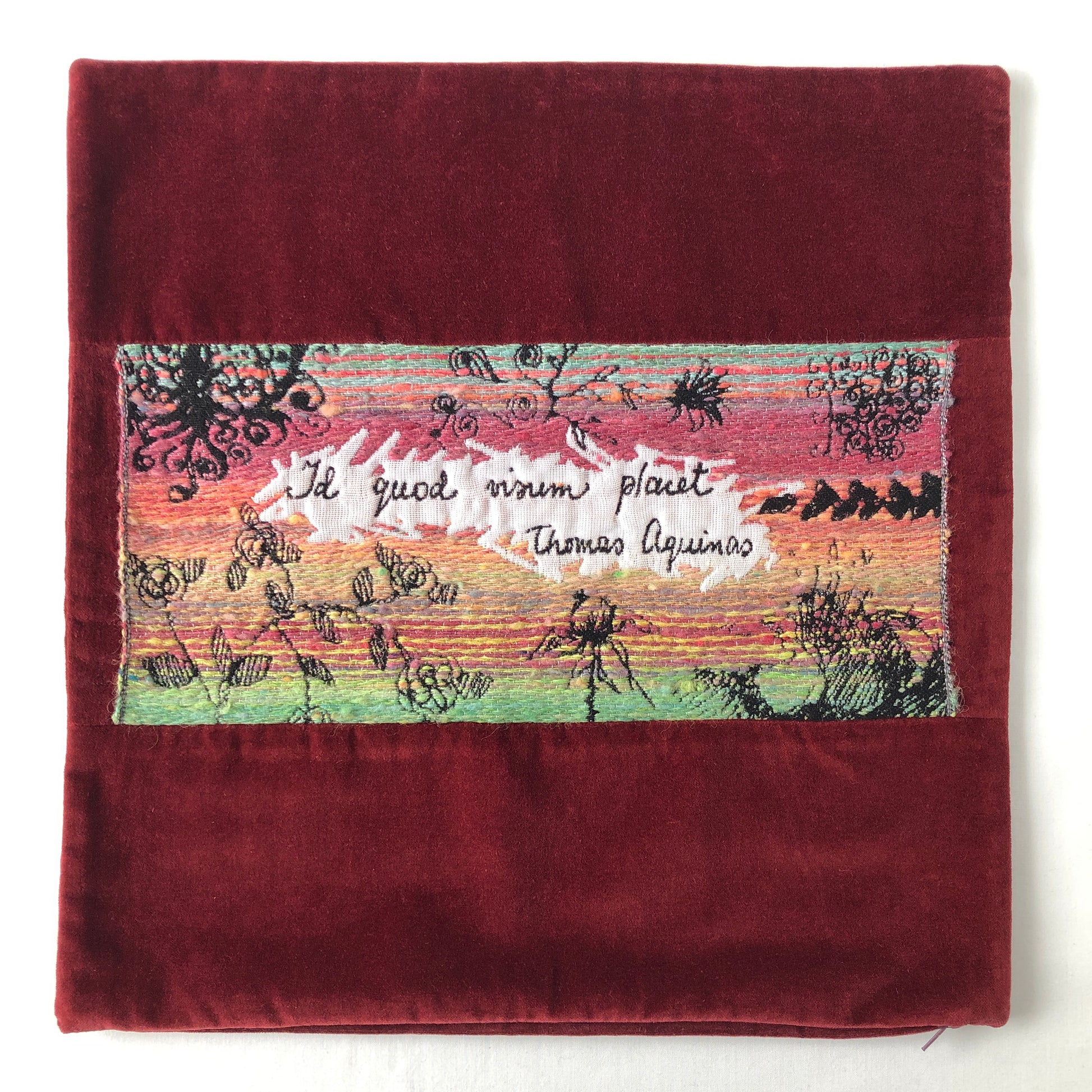 Definition of Beauty - Pillow Cover with Handwoven Jacquard Tapestry