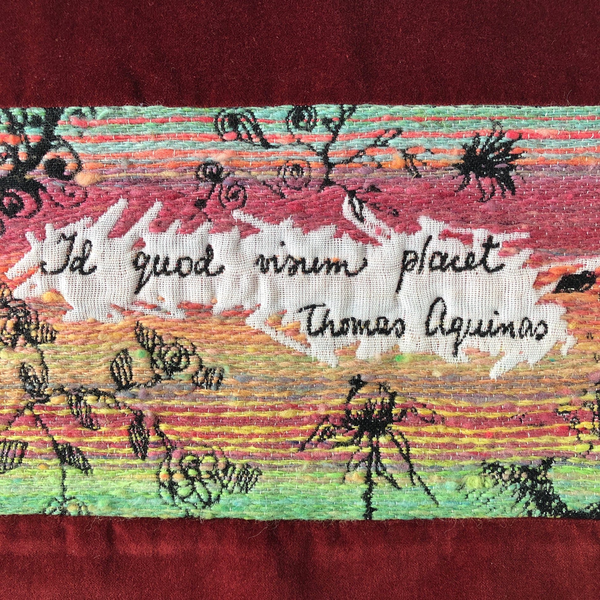 Definition of Beauty - Pillow Cover with Handwoven Jacquard Tapestry