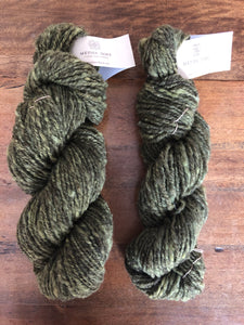 Olive Heather Hand-Dyed Chunky Wool Yarn