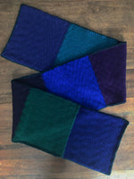 Load image into Gallery viewer, Midnight Colour Block Scarf, 100% Wool
