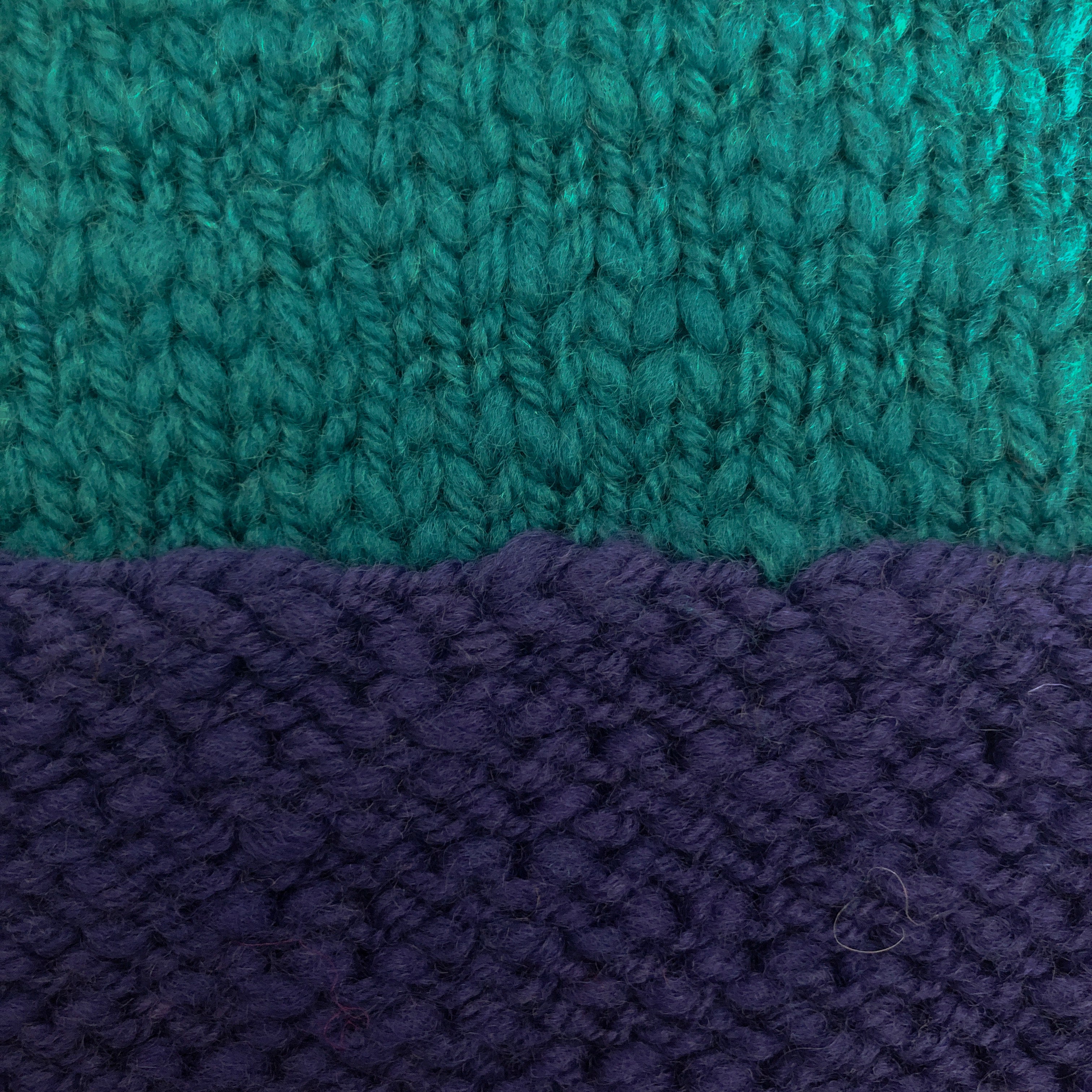 Midnight Colour Block Scarf, 100% Wool