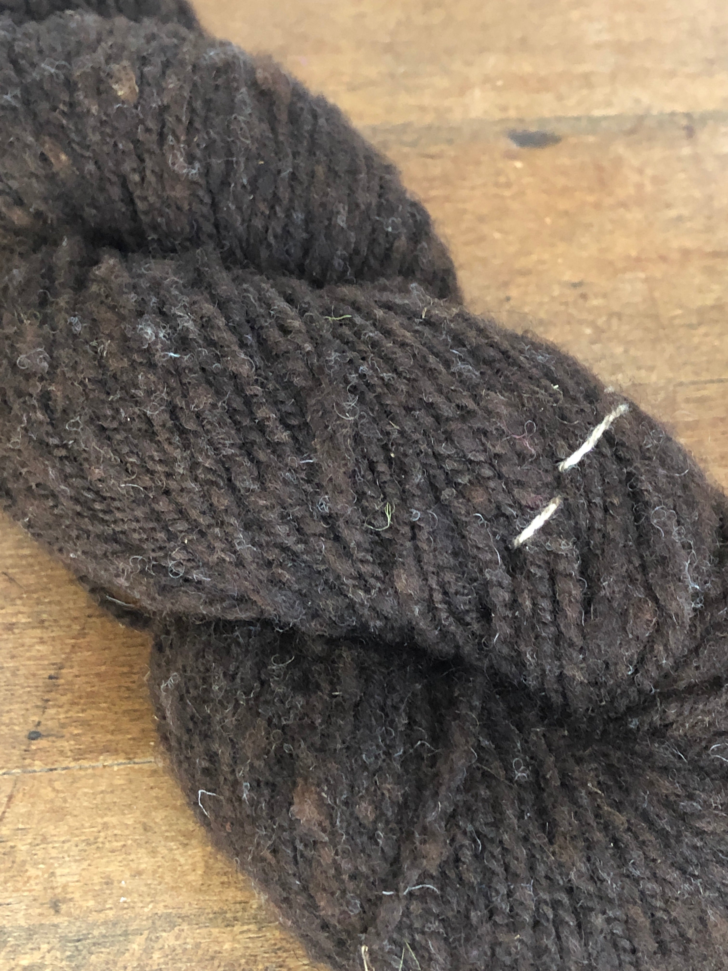Natural Brown DK Weight Wool Yarn