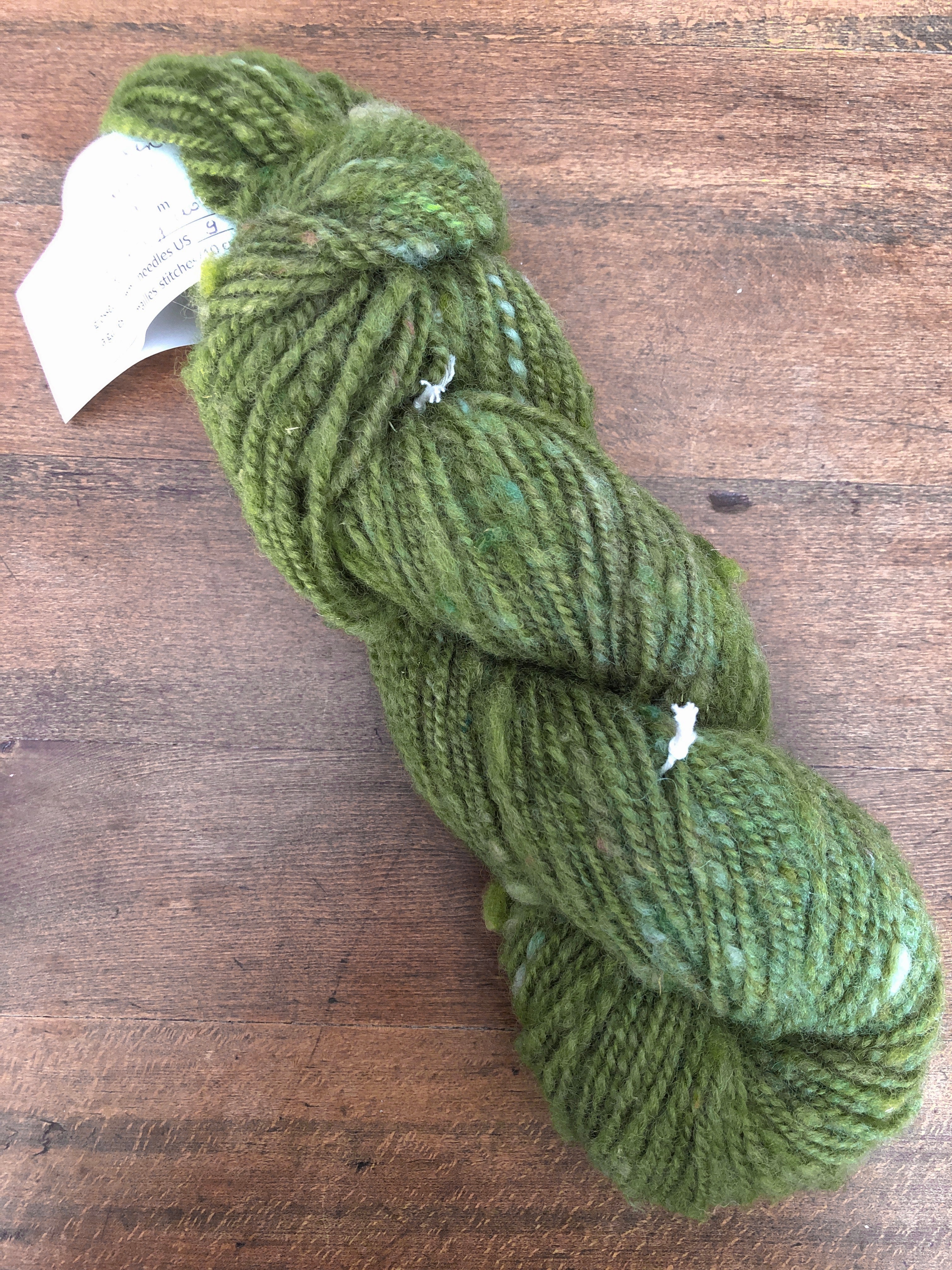 Basil Green Hand-Dyed Heavy Worsted Wool Yarn