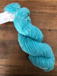 Turquoise Hand-Dyed DK Weight Wool Yarn