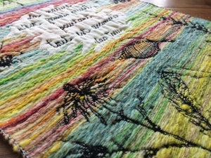 Nature - Jacquard Tapestry Wall Hanging, Hand-Dyed Handspun Wool