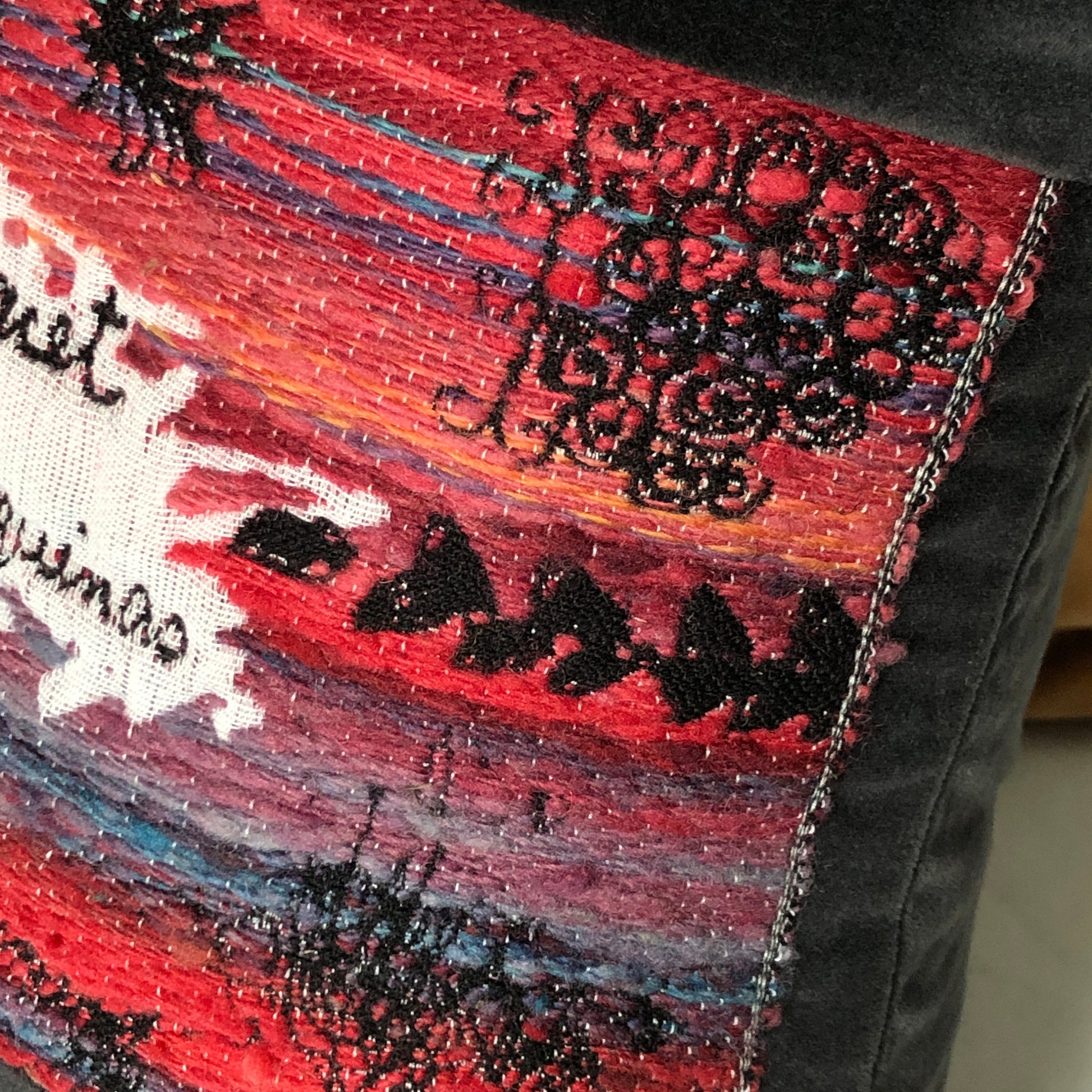 Definition of Beauty - Pillow Cover with Handwoven Jacquard Tapestry