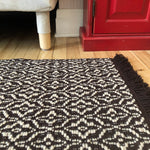 Load image into Gallery viewer, White Sheep Handwoven Rug, Wool &amp; Cotton
