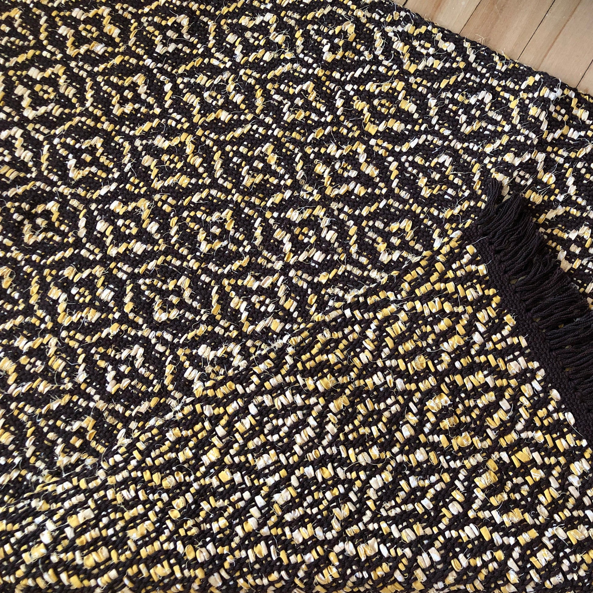 Dandelion Handwoven Upcycled Cotton Rug